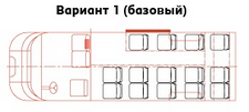 Схема мест в микроавтобусе 16 мест